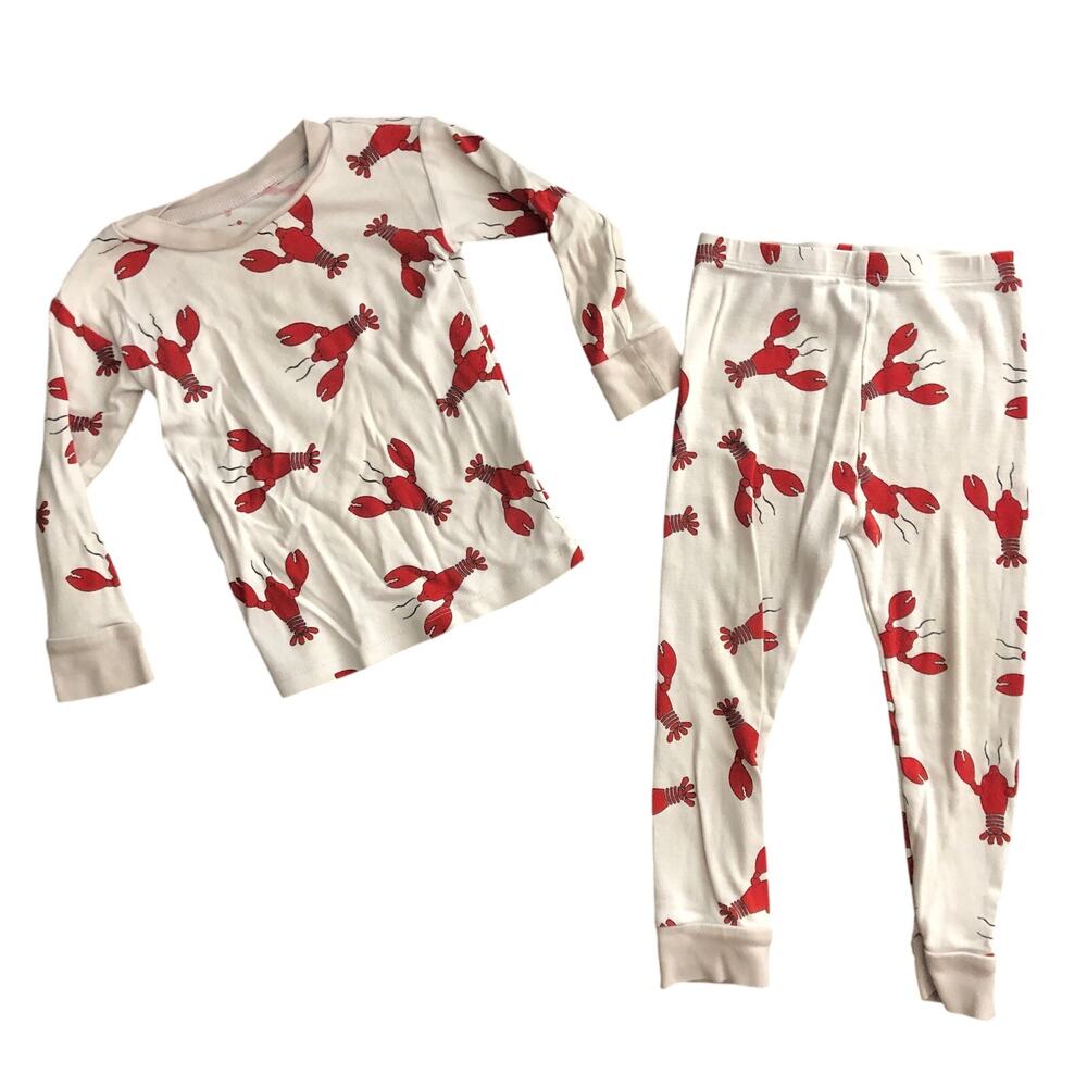 Size 3 New Jammies brand lobster pajamas cotton very good used condition